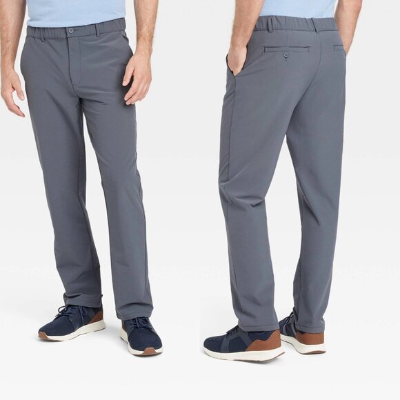 Medium - Mens Relaxed Travel Trousers - Goodfellow Co - Gray - Picture 1 of 7